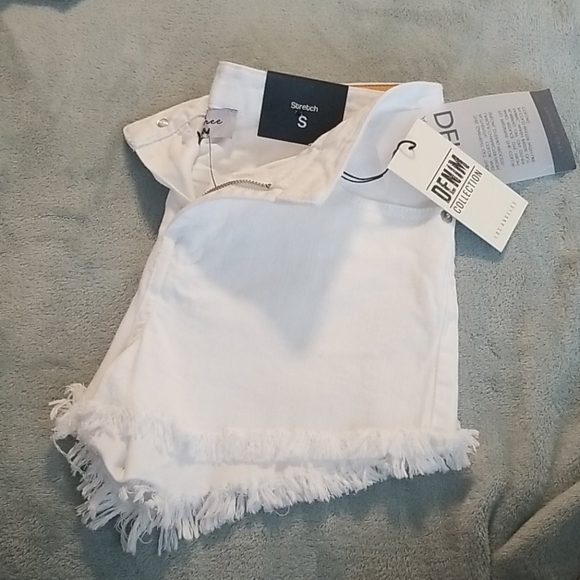 Love Tree Pants - Premium Denim White shorts